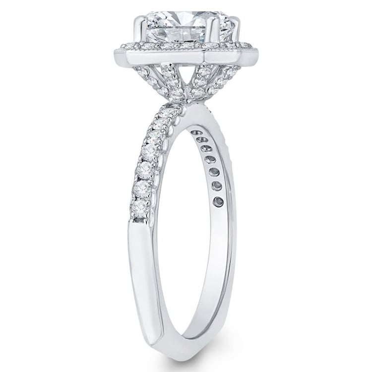 Zlatý zásnubní prsten s diamanty 46482