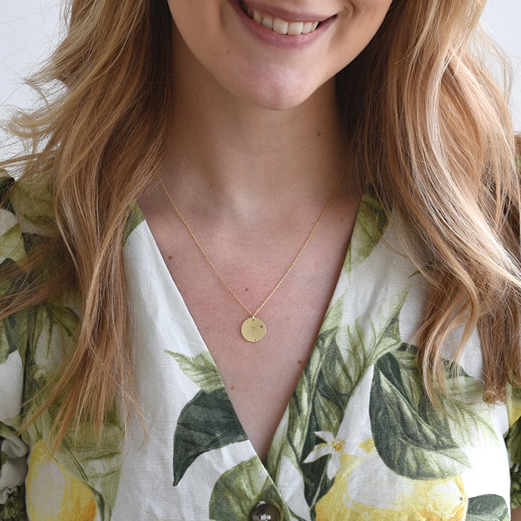 Souhvězdí v přívěsku na zlatém řetízku 64582