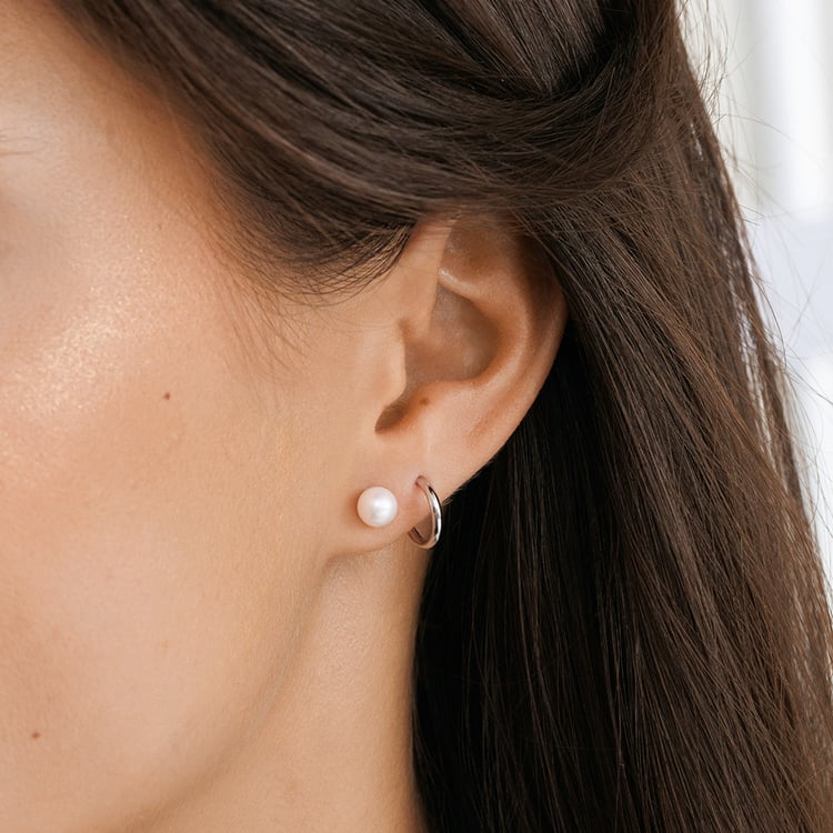 Perlové zlaté náušnice 158442