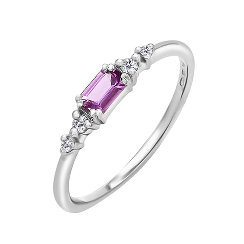 Prsten s emerald safírem a diamanty Taia