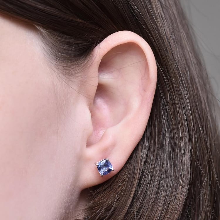 Náušnice s tanzanity 28845