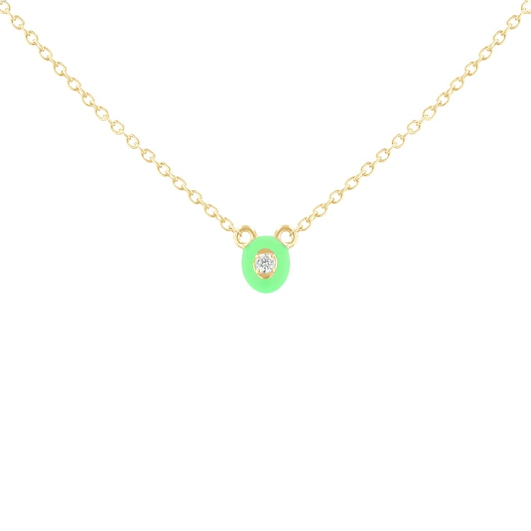 Keramický náhrdelník s lab-grown diamantem Noemi 120913