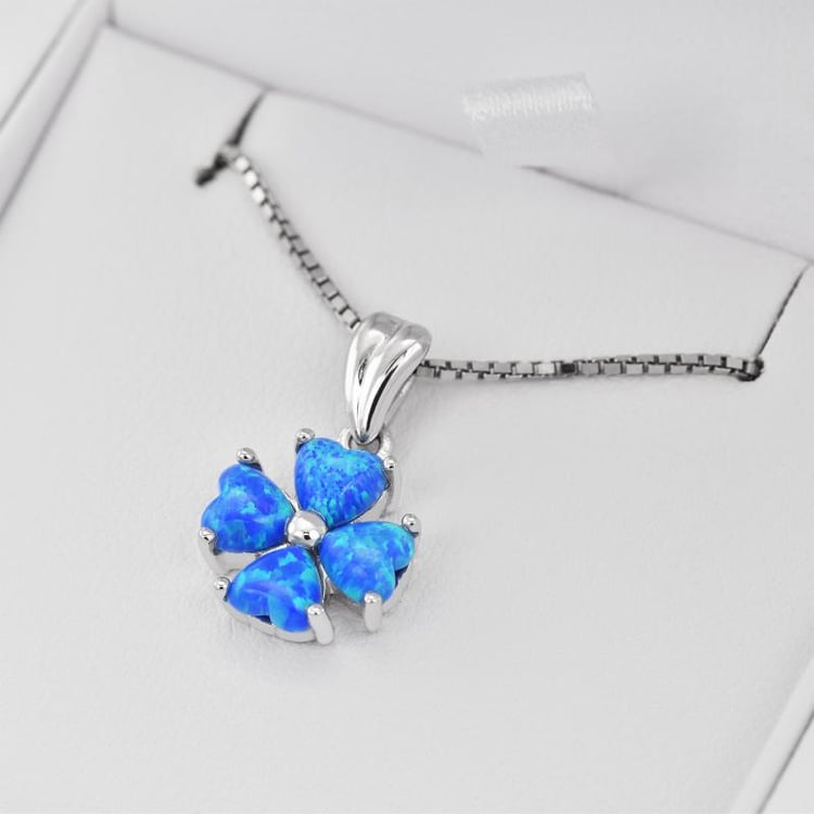 Náhrdelník s modrými opály 22827