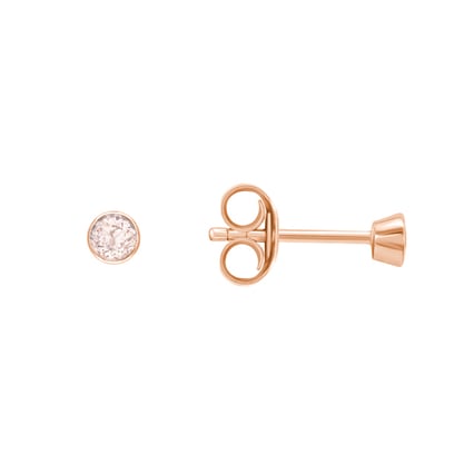 Minimalistické bezel náušnice s morganity Tofine