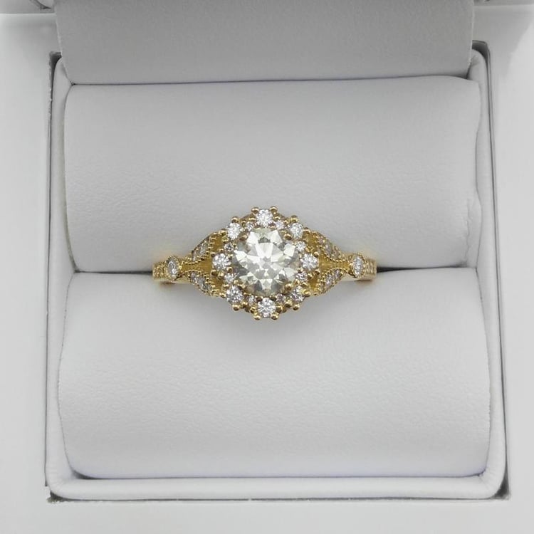 Vintage zásnubní prsten 13692