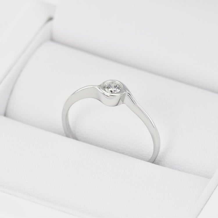 Zásnubní prsten s diamantem 52335