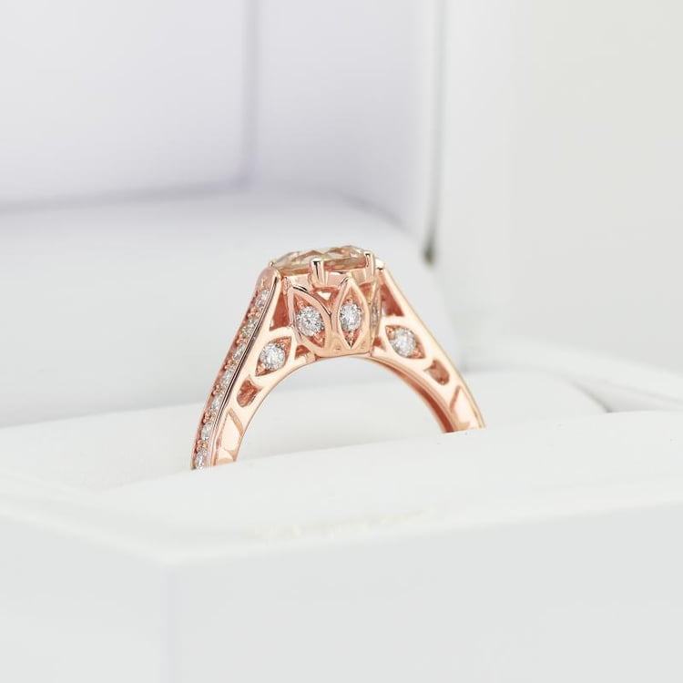 Zásnubní prsten s morganitem 12214