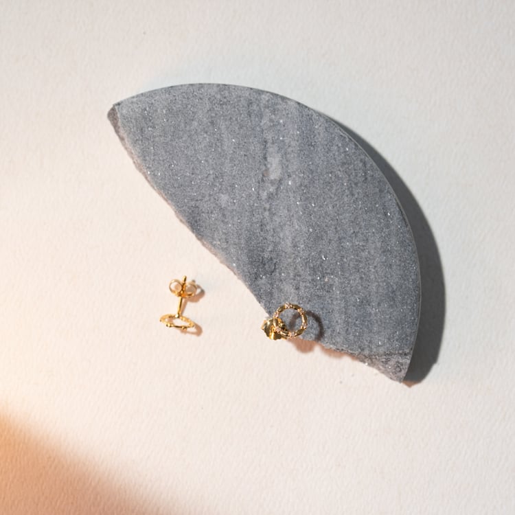 Stříbrné karma náušnice s diamanty Hart 101471