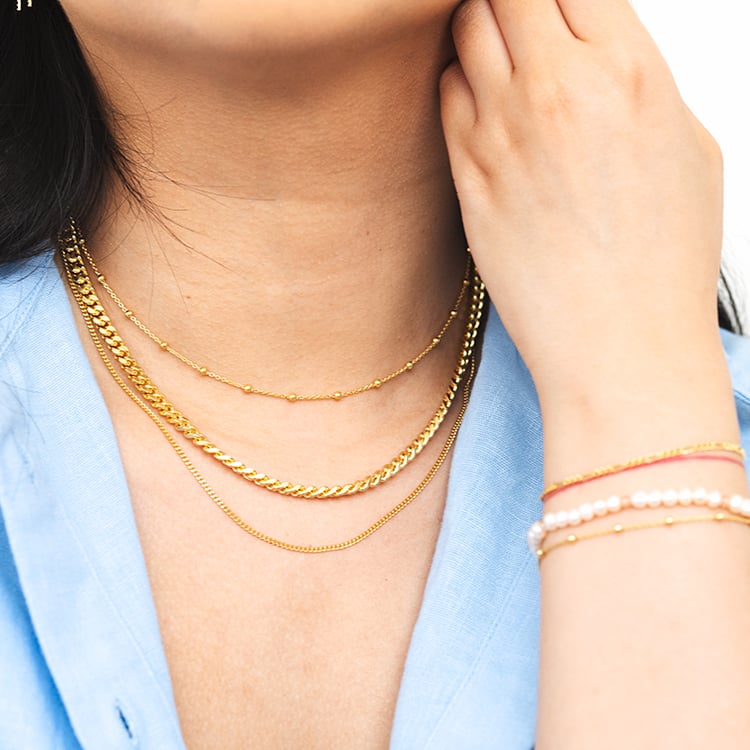 Jemný panzer řetízek 45 cm ze stříbra 124469