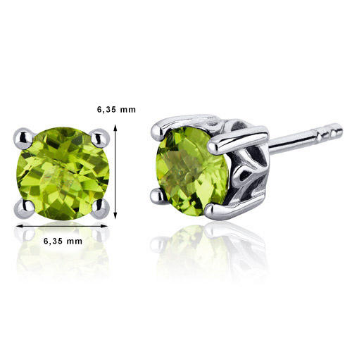 náušnice s olivíny 6219