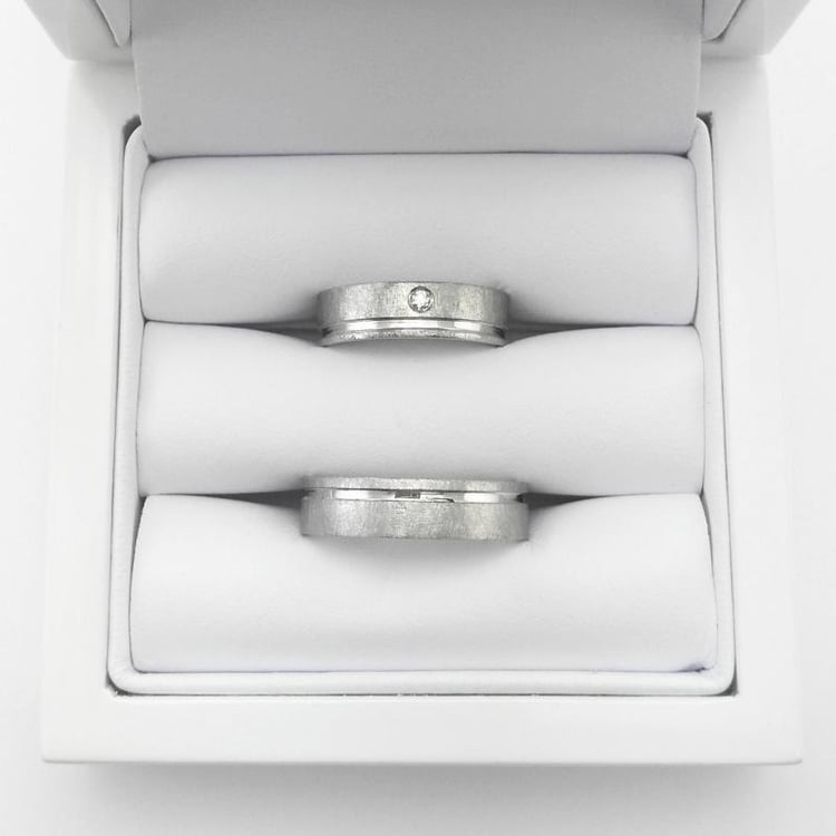 Platinové snubní prsteny 19988