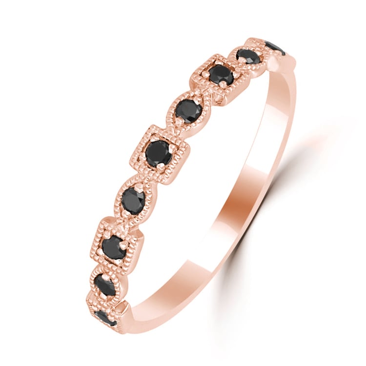 Zlatý vintage prsten s diamanty 38309