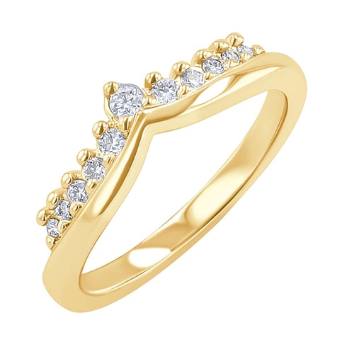 Vykrojený prsten s lab-grown diamanty Bethanie