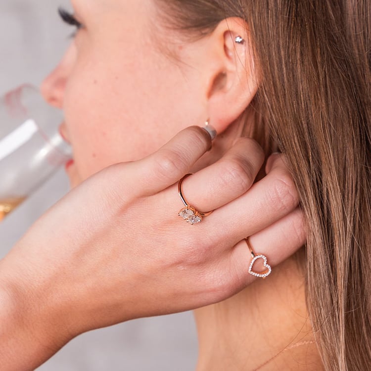 Romantický prsten s diamanty Luice 115925