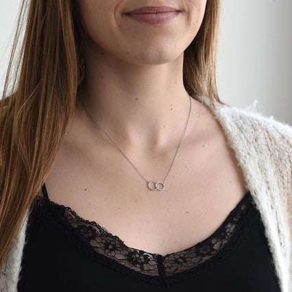 Symbolický náhrdelník s diamanty Mehdi