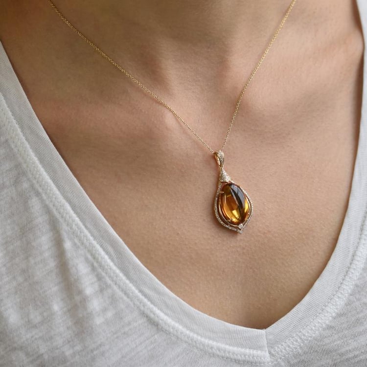 Citrínový náhrdelník 5250