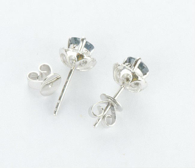  Diamantové náušnice se safíry 2115