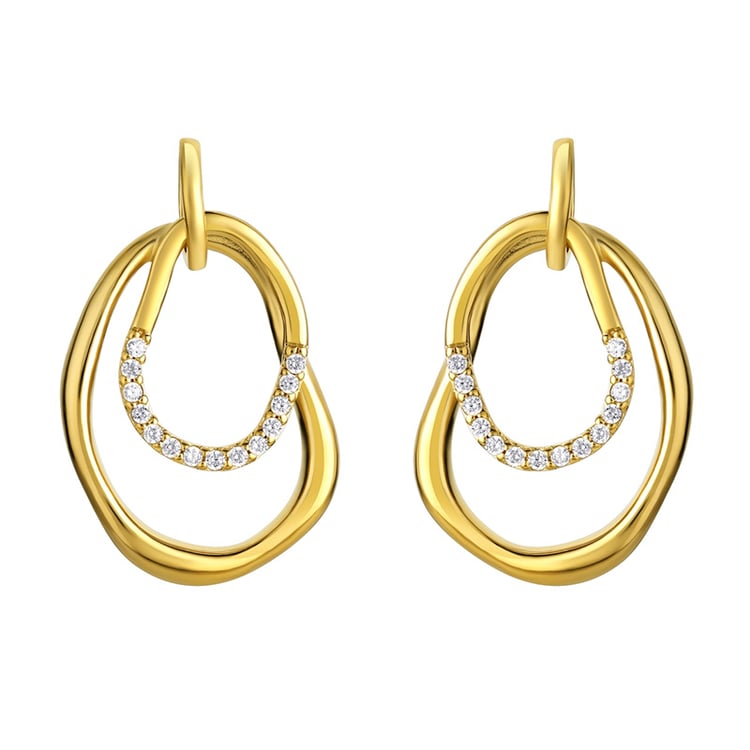 Pozlacený set šperků se zirkony Roth 100828