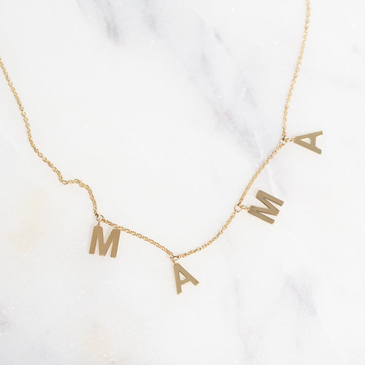 Náhrdelník s písmenky Mama 119465
