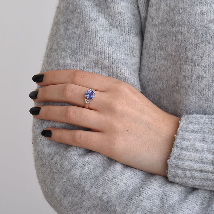 Prsten s tanzanitem 72312