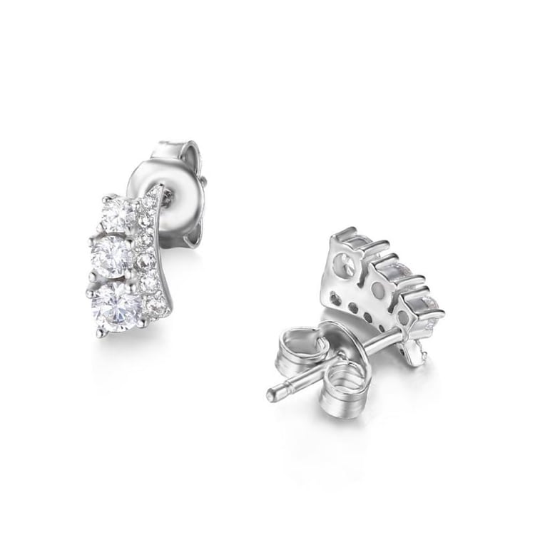 Zirkonové náušnice 24388