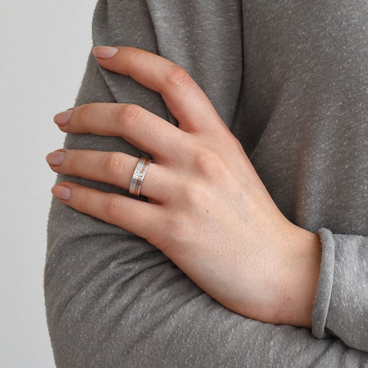 Dámský snubní prsten ze zlata 77077