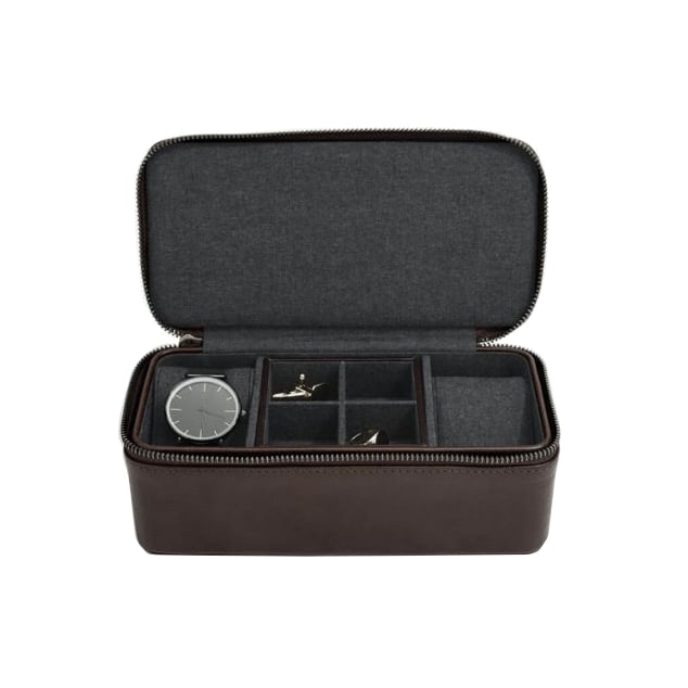 Velké cestovní pouzdro na hodinky a manžetové knoflíčky