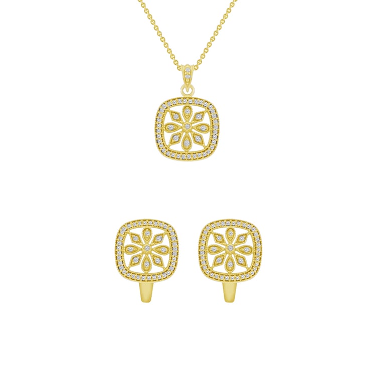 Diamantová květinová kolekce šperků