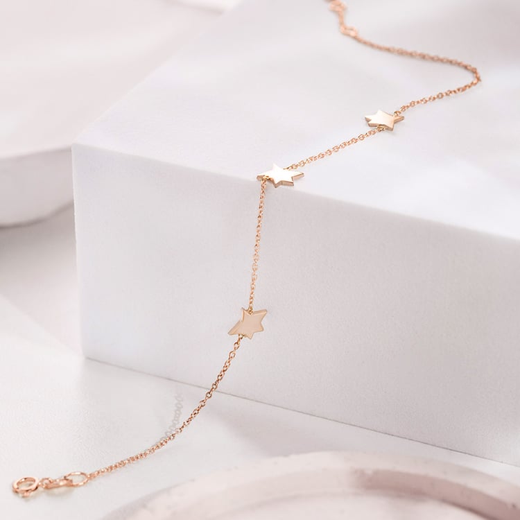 Stříbrný náramek s hvězdami Malý princ 153285