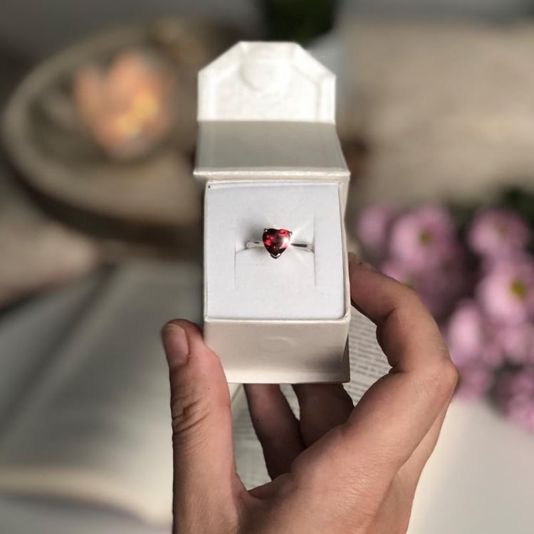 Romantický stříbrný prsten 35615