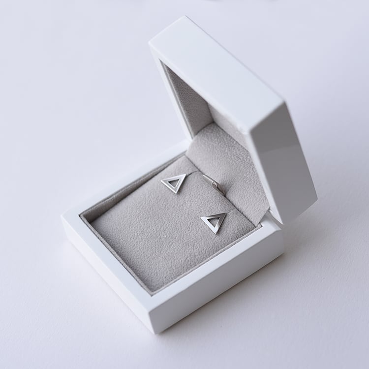 Zlaté maxi trojúhelníkové náušnice 59311