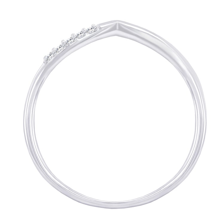 Stříbrný vykrojený prsten s lab-grown diamanty Annelisa 104682