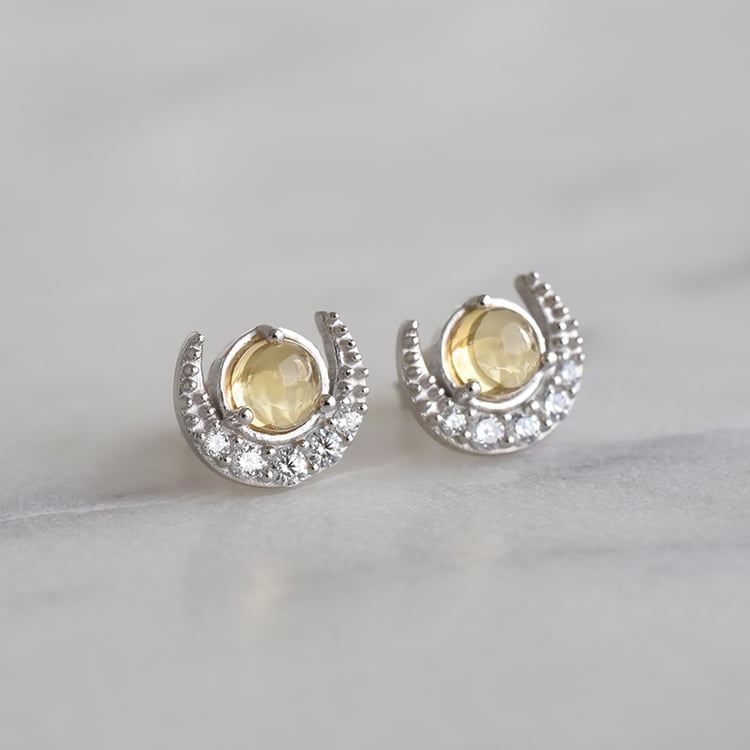 Náušnice s citríny 86205