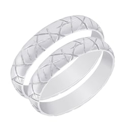 Snubní prsteny ze zlata s rýhami Atani