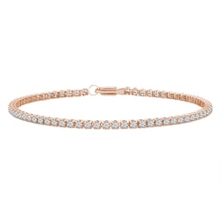 Zlatý tenisový náramek s lab-grown diamanty Shimayra
