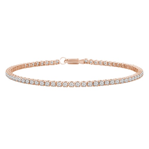 Zlatý tenisový náramek s lab-grown diamanty Shimayra