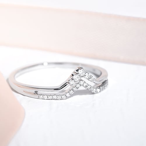 Vykrojený prsten s lab-grown diamanty Themba