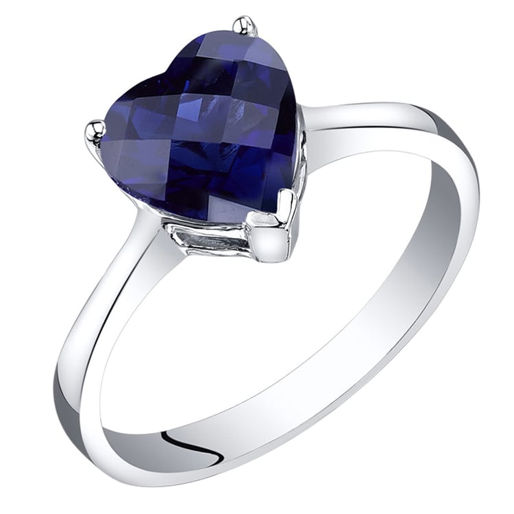 Zlatý prsten se safírovým srdcem Virgil