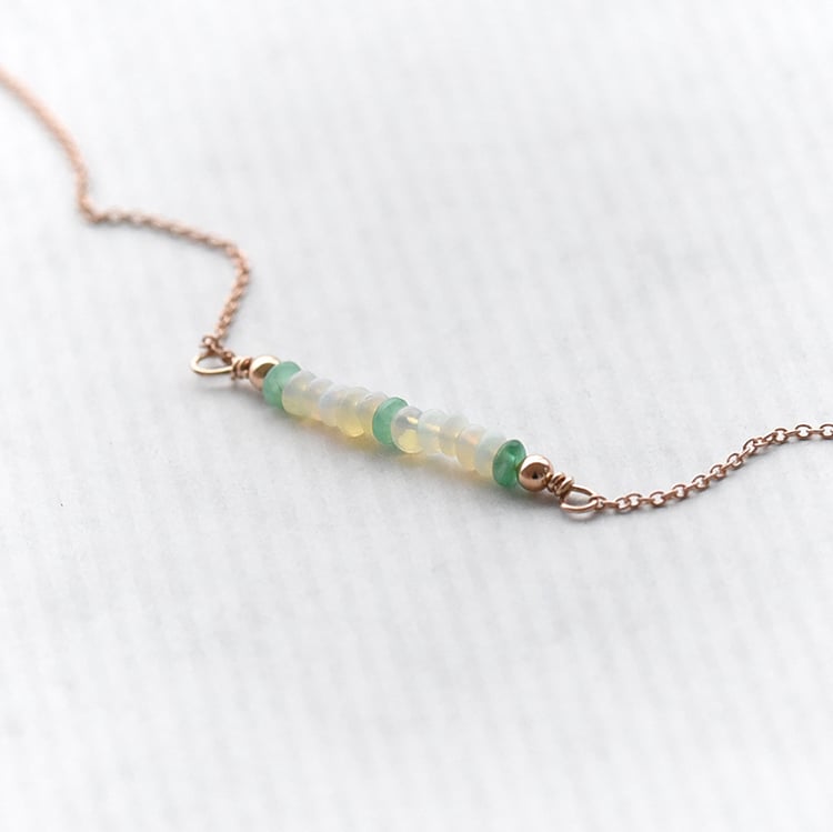 Zlatý opálový náramek 73503