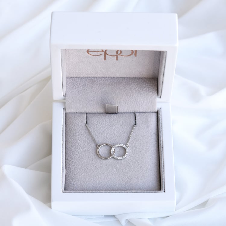 Diamantový přívěsek z bílého zlata 85747