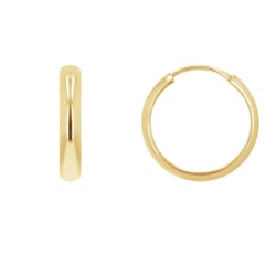 Zlaté kruhové náušnice Dorian