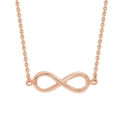 Zlatý náhrdelník s motivem nekonečna Infinity