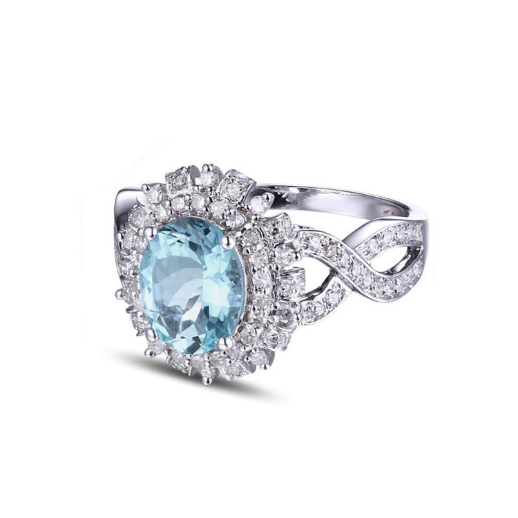 Akvamarínový prsten 17000