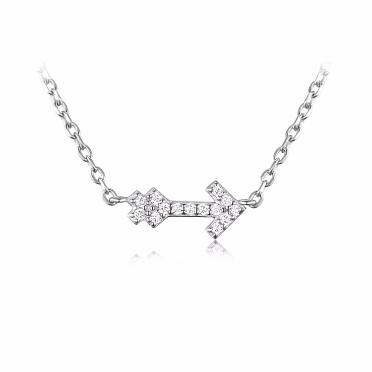 Stříbrný náhrdelník s amorovým šípem Jaleh