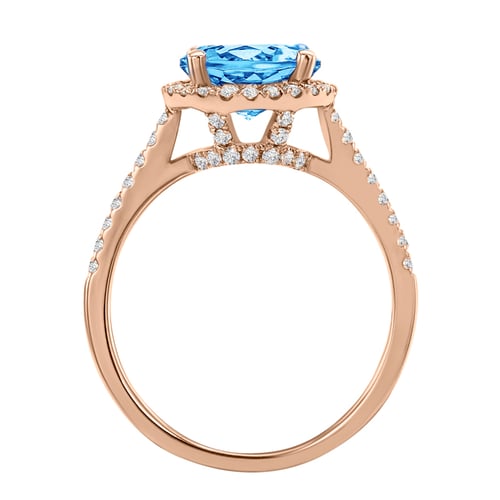Zlatý prsten s 2.75ct topazem a diamanty Xana
