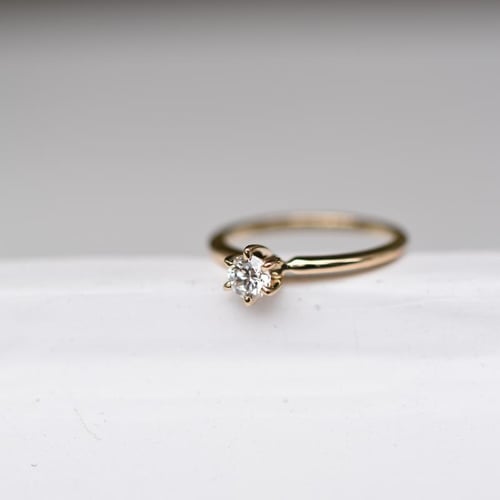 Zásnubní prsten s lab-grown diamantem Mala