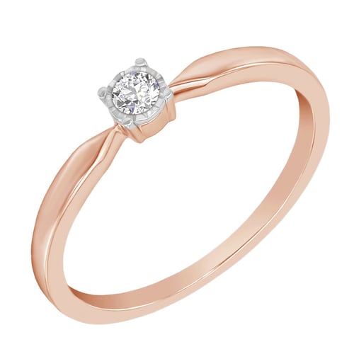 Stříbrný elegantní prsten s lab-grown diamantem Ximena