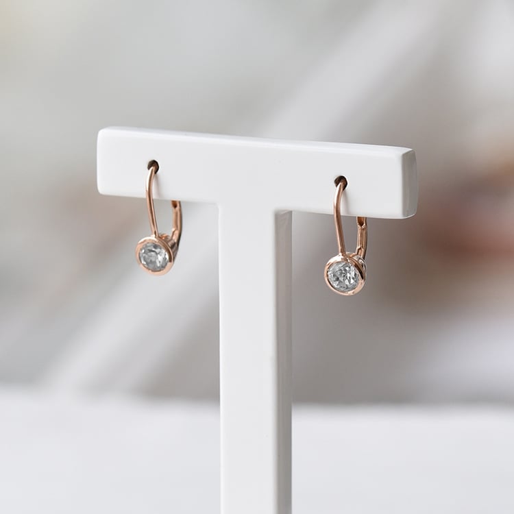 Zlaté náušnice s topazy 72929