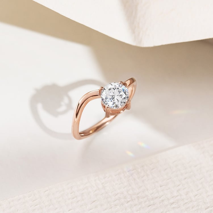 Prsten s round diamantem 154751