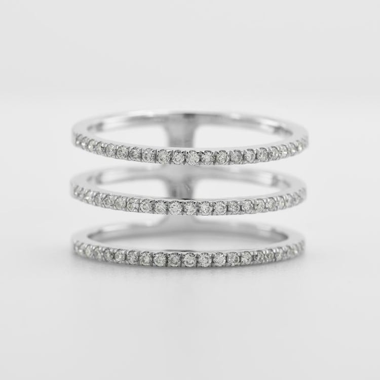 Trojitý eternity prsten ze zlata s diamanty 49754